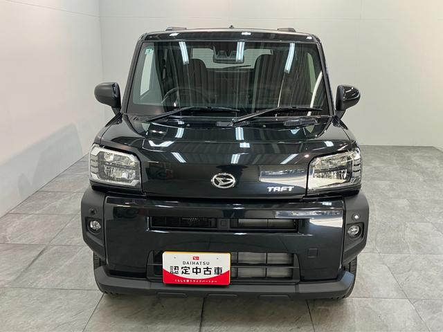 タフトＧ　前席シートヒーター　クルーズコントロール　届出済未使用車衝突被害軽減ブレーキ　コーナーセンサー　バックカメラ（ナビ装着時用）　前席シートヒーター　電動パーキング　ＬＥＤ　オートライト　オートエアコン　スマートキー　レーダークルーズコントロール（滋賀県）の中古車