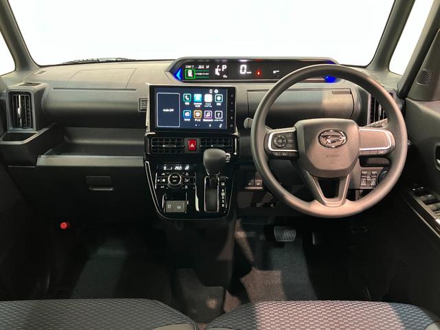 タントカスタムＸ　９型ディスプレイオーディオ　　届出済未使用車衝突被害軽減ブレーキ　コーナーセンサー　９型ディスプレイオーディオ　フルセグ　Ｂｌｕｅｔｏｏｔｈ　ＵＳＢ　バックカメラ　両側電動スライドドア　前席シートヒーター　ＬＥＤ　スマートキー　エコアイドル（滋賀県）の中古車