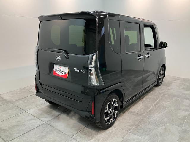 タントカスタムＸ　９型ディスプレイオーディオ　　届出済未使用車衝突被害軽減ブレーキ　コーナーセンサー　９型ディスプレイオーディオ　フルセグ　Ｂｌｕｅｔｏｏｔｈ　ＵＳＢ　バックカメラ　両側電動スライドドア　前席シートヒーター　ＬＥＤ　スマートキー　エコアイドル（滋賀県）の中古車