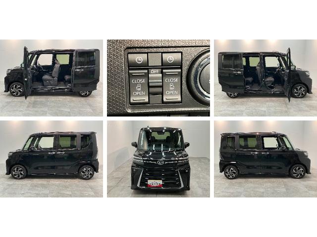 タントカスタムＸ　９型ディスプレイオーディオ　　届出済未使用車衝突被害軽減ブレーキ　コーナーセンサー　９型ディスプレイオーディオ　フルセグ　Ｂｌｕｅｔｏｏｔｈ　ＵＳＢ　バックカメラ　両側電動スライドドア　前席シートヒーター　ＬＥＤ　スマートキー　エコアイドル（滋賀県）の中古車