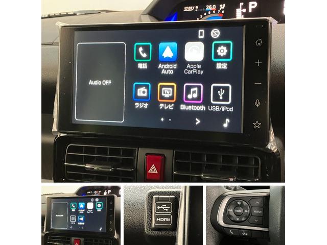 タントカスタムＸ　９型ディスプレイオーディオ　　届出済未使用車衝突被害軽減ブレーキ　コーナーセンサー　９型ディスプレイオーディオ　フルセグ　Ｂｌｕｅｔｏｏｔｈ　ＵＳＢ　バックカメラ　両側電動スライドドア　前席シートヒーター　ＬＥＤ　スマートキー　エコアイドル（滋賀県）の中古車