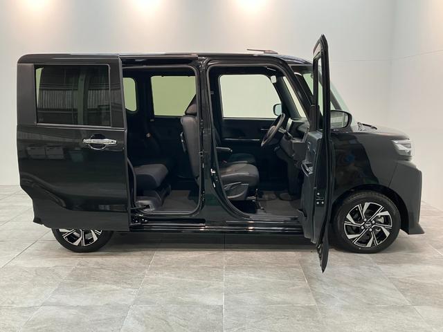 タントカスタムＸ　９型ディスプレイオーディオ　　届出済未使用車衝突被害軽減ブレーキ　コーナーセンサー　９型ディスプレイオーディオ　フルセグ　Ｂｌｕｅｔｏｏｔｈ　ＵＳＢ　バックカメラ　両側電動スライドドア　前席シートヒーター　ＬＥＤ　スマートキー　エコアイドル（滋賀県）の中古車