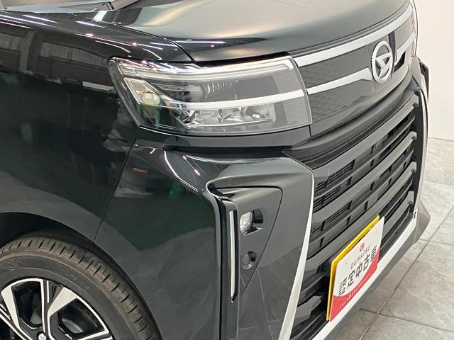 タントカスタムＸ　９型ディスプレイオーディオ　　届出済未使用車衝突被害軽減ブレーキ　コーナーセンサー　９型ディスプレイオーディオ　フルセグ　Ｂｌｕｅｔｏｏｔｈ　ＵＳＢ　バックカメラ　両側電動スライドドア　前席シートヒーター　ＬＥＤ　スマートキー　エコアイドル（滋賀県）の中古車