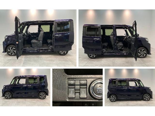 タントカスタムX IDLEレス フルセグナビ バックカメラ衝突被害軽減ブレーキ コーナーセンサー フルセグナビ Bluetooth DVD再生 USB バックカメラ ETC 両側電動スライドドア 前席シートヒーター LED スマートキー オートエアコン(滋賀県)の中古車