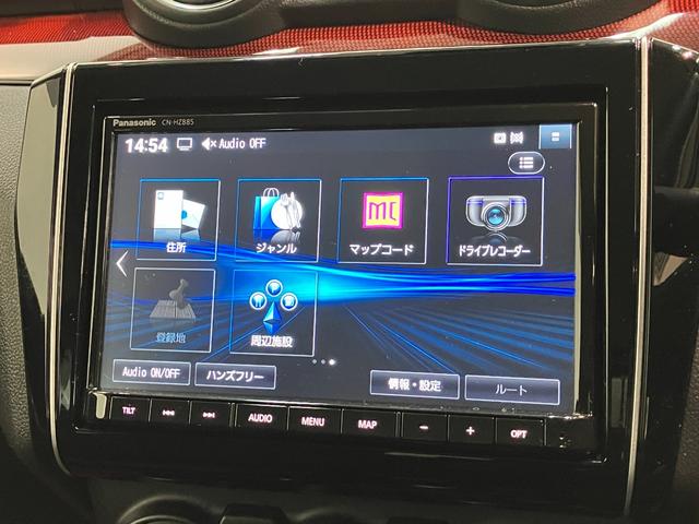 スイフトスポーツベースグレード　ターボ　６ＭＴ　８型ナビ　パノラマカメラ衝突被害軽減ブレーキ　６ＭＴ車　８型フルセグナビ　パノラマカメラ　ＤＶＤ　Ｂｌｕｅｔｏｏｔｈ　ＵＳＢ　ＥＴＣ２．０　前後ドラレコ　レーダ−クルーズコントロール　シートヒーター　コーナーセンサー　ＬＥＤ（滋賀県）の中古車