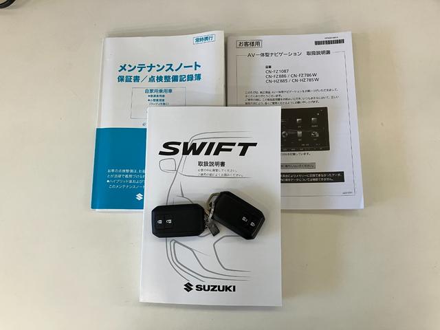 スイフトスポーツベースグレード　ターボ　６ＭＴ　８型ナビ　パノラマカメラ衝突被害軽減ブレーキ　６ＭＴ車　８型フルセグナビ　パノラマカメラ　ＤＶＤ　Ｂｌｕｅｔｏｏｔｈ　ＵＳＢ　ＥＴＣ２．０　前後ドラレコ　レーダ−クルーズコントロール　シートヒーター　コーナーセンサー　ＬＥＤ（滋賀県）の中古車