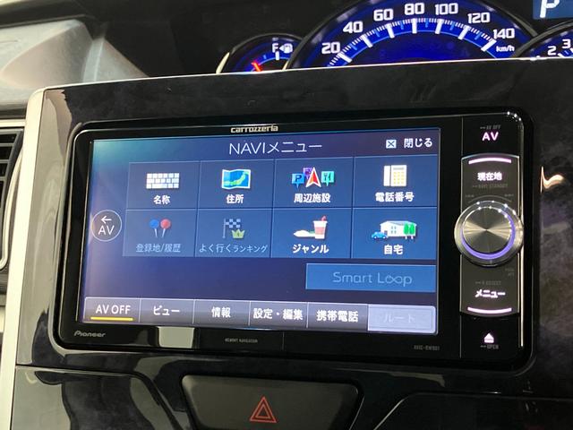 タントカスタムＸトップエディションＳＡ３　フルセグナビ　Ｂカメラ衝突被害軽減ブレーキ　フルセグナビ　Ｂｌｕｅｔｏｏｔｈ　ＤＶＤ再生　バックカメラ　ＥＴＣ　左側電動スライドドア　運転席シートヒーター　ＬＥＤ　オートライト　オートエアコン　スマートキー　エコアイドル（滋賀県）の中古車