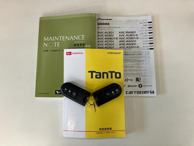 タントカスタムＸトップエディションＳＡ３　フルセグナビ　Ｂカメラ衝突被害軽減ブレーキ　フルセグナビ　Ｂｌｕｅｔｏｏｔｈ　ＤＶＤ再生　バックカメラ　ＥＴＣ　左側電動スライドドア　運転席シートヒーター　ＬＥＤ　オートライト　オートエアコン　スマートキー　エコアイドル（滋賀県）の中古車