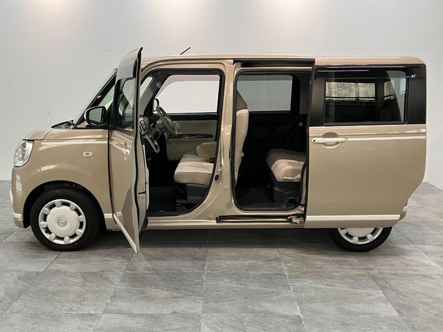 ムーヴキャンバスGホワイトアクセントVS SA3 ドラレコ パノラマカメラ衝突被害軽減ブレーキ ディスプレイオーディオ Bluetooth USB DVD 前後ドラレコ パノラマカメラ 両側電動スライドドア シートヒーター LED オートライト オートエアコン スマートキー(滋賀県)の中古車