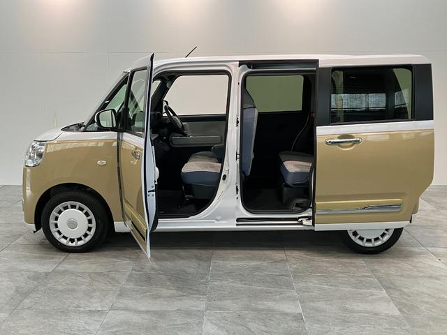 ムーヴキャンバスストライプスＧ　フルセグナビ　バックカメラ　両側電動スライド衝突被害軽減ブレーキ　コーナーセンサー　フルセグナビ　バックカメラ　ＤＶＤ再生　Ｂｌｕｅｔｏｏｔｈ　ＵＳＢ　両側電動スライドドア　ＬＥＤ　シートヒーター　オートエアコン　電動パーキングブレーキ（滋賀県）の中古車