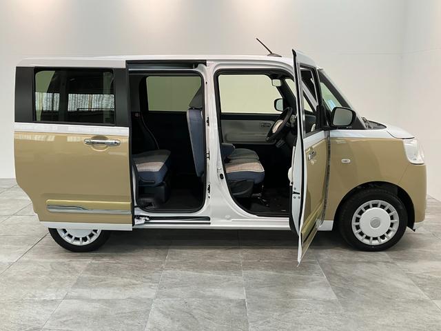 ムーヴキャンバスストライプスＧ　フルセグナビ　バックカメラ　両側電動スライド衝突被害軽減ブレーキ　コーナーセンサー　フルセグナビ　バックカメラ　ＤＶＤ再生　Ｂｌｕｅｔｏｏｔｈ　ＵＳＢ　両側電動スライドドア　ＬＥＤ　シートヒーター　オートエアコン　電動パーキングブレーキ（滋賀県）の中古車