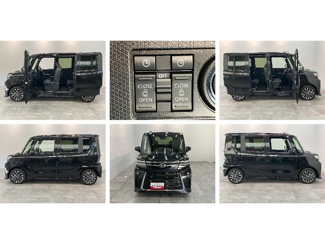 タントカスタムＲＳ　フルセグナビ　バックカメラ　両側パワスラ衝突被害軽減ブレーキ　コーナーセンサー　ターボ　フルセグナビ　Ｂｌｕｅｔｏｏｔｈ　ＤＶＤ再生　ＵＳＢ　バックカメラ　両側電動スライドドア　前席シートヒーター　ＬＥＤ　スマートキー　エコアイドル（滋賀県）の中古車