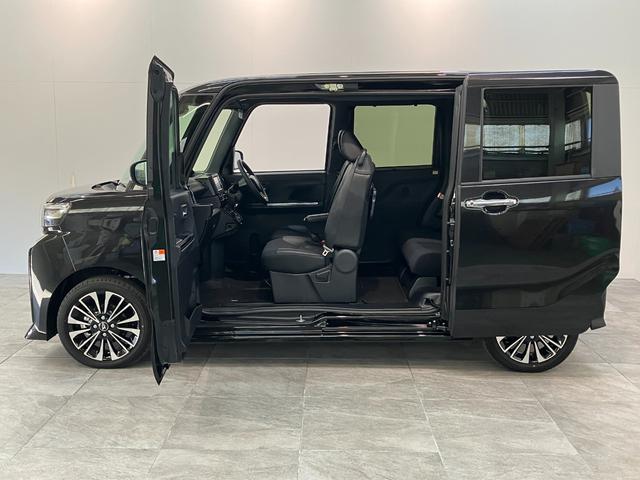 タントカスタムＲＳ　フルセグナビ　バックカメラ　両側パワスラ衝突被害軽減ブレーキ　コーナーセンサー　ターボ　フルセグナビ　Ｂｌｕｅｔｏｏｔｈ　ＤＶＤ再生　ＵＳＢ　バックカメラ　両側電動スライドドア　前席シートヒーター　ＬＥＤ　スマートキー　エコアイドル（滋賀県）の中古車