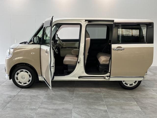 ムーヴキャンバスGメイクアップVS SA3 8型ナビ Pカメラ 前後ドラレコ衝突被害軽減ブレーキ 8型フルセグナビ パノラマ DVD再生 Bluetooth USB 前後ドラレコ 両側電動スライドドア LEDヘッドライト シートヒーター オートエアコン タイヤ4本新品交換済み(滋賀県)の中古車