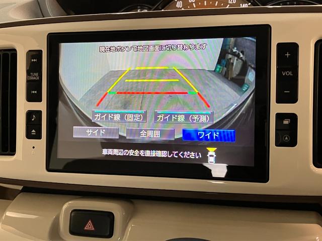 ムーヴキャンバスGメイクアップVS SA3 8型ナビ Pカメラ 前後ドラレコ衝突被害軽減ブレーキ 8型フルセグナビ パノラマ DVD再生 Bluetooth USB 前後ドラレコ 両側電動スライドドア LEDヘッドライト シートヒーター オートエアコン タイヤ4本新品交換済み(滋賀県)の中古車