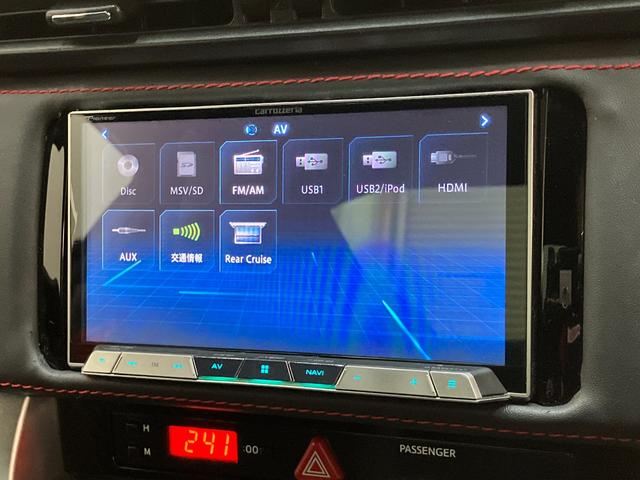 BRZGT 6MT フルセグナビ バックカメラ STiマフラーフルセグナビ バックカメラ DVD再生 Bluetooth USB シートヒーター クルコン ブレンボブレーキキャリパー STiマフラー STiスプリング スマートキー タイヤ4本新品交換済み(滋賀県)の中古車