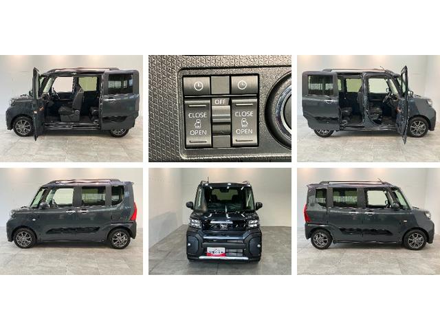 タントファンクロス　９型ディスプレイオーディオ　バックカメラ衝突被害軽減ブレーキ　コーナーセンサー　９型ディスプレイオーディオ　フルセグ　Ｂｌｕｅｔｏｏｔｈ　ＵＳＢ　バックカメラ　両側電動スライドドア　前席シートヒーター　ＬＥＤ　スマートキー　エコアイドル（滋賀県）の中古車