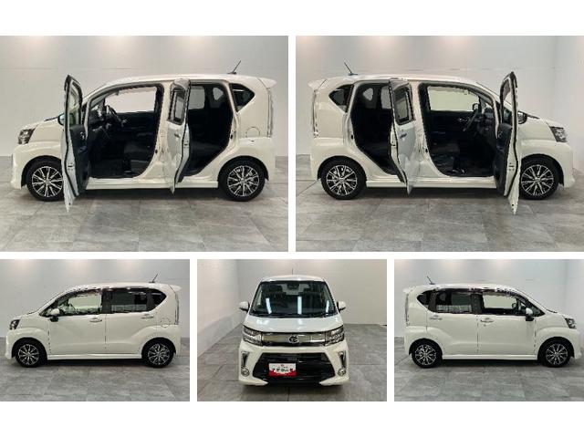 ムーヴカスタムＸリミテッド２ＳＡ３　８型ナビ　パノラマカメラ衝突被害軽減ブレーキ　８インチフルセグナビ　パノラマカメラ　ＤＶＤ再生　Ｂｌｕｅｔｏｏｔｈ　ＵＳＢ　シートヒーター　ＬＥＤヘッドライト　オートライト　オートエアコン　スマートキー　エコアイドル（滋賀県）の中古車