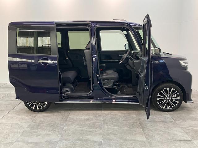 タントカスタムＲＳ　９型ディスプレイオーディオ　駐車支援システム衝突被害軽減ブレーキ　コーナーセンサー　９型ディスプレイオーディオ　フルセグ　Ｂｌｕｅｔｏｏｔｈ　ＵＳＢ　パノラマカメラ　前後ドラレコ　パーキングアシスト　シートヒーター　レーダークルーズコントロール（滋賀県）の中古車