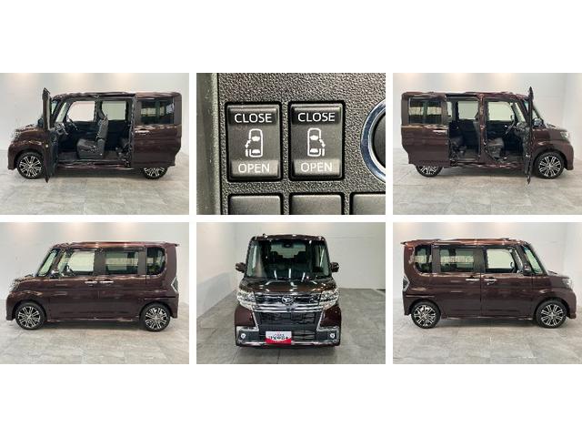 タントカスタムＲＳトップエディションＳＡ２　８型ナビ　Ｂカメラ衝突被害軽減ブレーキ　ターボ　８型フルセグナビ　Ｂｌｕｅｔｏｏｔｈ　ＤＶＤ再生　ＵＳＢ　バックカメラ　両側電動スライドドア　ＬＥＤ　オートライト　オートエアコン　スマートキー　エコアイドル（滋賀県）の中古車