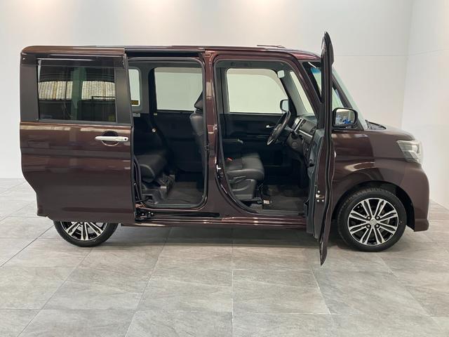 タントカスタムＲＳトップエディションＳＡ２　８型ナビ　Ｂカメラ衝突被害軽減ブレーキ　ターボ　８型フルセグナビ　Ｂｌｕｅｔｏｏｔｈ　ＤＶＤ再生　ＵＳＢ　バックカメラ　両側電動スライドドア　ＬＥＤ　オートライト　オートエアコン　スマートキー　エコアイドル（滋賀県）の中古車