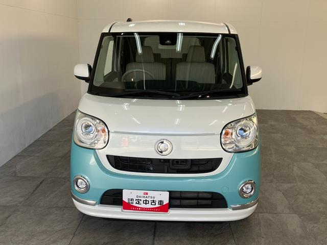 ムーヴキャンバスＧメイクアップＳＡ２　フルセグナビ　Ｐカメラ　両側パワスラ衝突被害軽減ブレーキ　フルセグナビ　パノラマカメラ　ＤＶＤ再生　Ｂｌｕｅｔｏｏｔｈ　ＵＳＢ　両側電動スライドドア　ＬＥＤヘッドライト　オートライト　オートエアコン　電動格納式ミラー　エコアイドル（滋賀県）の中古車