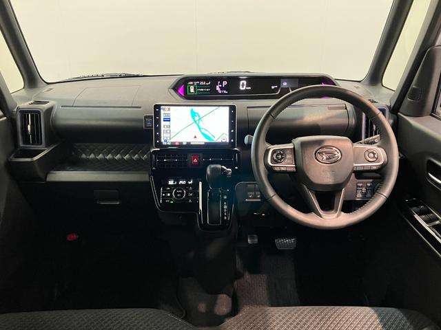 タントカスタムＲＳスタイルセレクション　９型ナビ　前後ドラレコ衝突被害軽減ブレーキ　コーナーセンサー　ターボ　９型フルセグナビ　Ｂｌｕｅｔｏｏｔｈ　ＤＶＤ再生　ＵＳＢ　Ｂカメラ　前後ドラレコ　両側電動スライドＤ　前席シートヒーター　レーダークルーズコントロール（滋賀県）の中古車