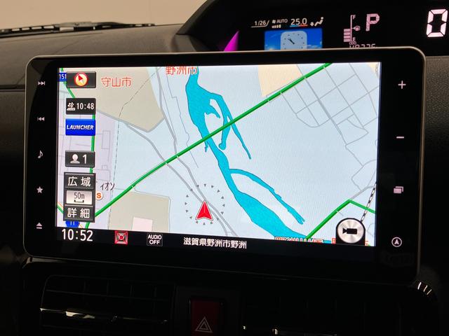 タントカスタムＲＳスタイルセレクション　９型ナビ　前後ドラレコ衝突被害軽減ブレーキ　コーナーセンサー　ターボ　９型フルセグナビ　Ｂｌｕｅｔｏｏｔｈ　ＤＶＤ再生　ＵＳＢ　Ｂカメラ　前後ドラレコ　両側電動スライドＤ　前席シートヒーター　レーダークルーズコントロール（滋賀県）の中古車
