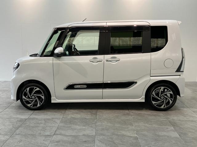 タントカスタムＲＳスタイルセレクション　９型ナビ　前後ドラレコ衝突被害軽減ブレーキ　コーナーセンサー　ターボ　９型フルセグナビ　Ｂｌｕｅｔｏｏｔｈ　ＤＶＤ再生　ＵＳＢ　Ｂカメラ　前後ドラレコ　両側電動スライドＤ　前席シートヒーター　レーダークルーズコントロール（滋賀県）の中古車