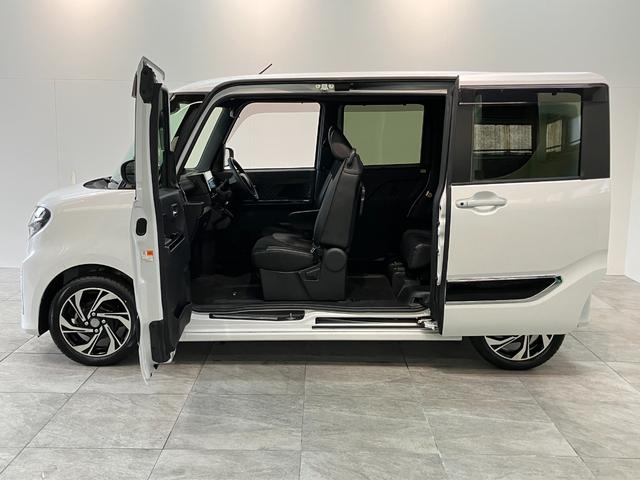 タントカスタムＲＳスタイルセレクション　９型ナビ　前後ドラレコ衝突被害軽減ブレーキ　コーナーセンサー　ターボ　９型フルセグナビ　Ｂｌｕｅｔｏｏｔｈ　ＤＶＤ再生　ＵＳＢ　Ｂカメラ　前後ドラレコ　両側電動スライドＤ　前席シートヒーター　レーダークルーズコントロール（滋賀県）の中古車