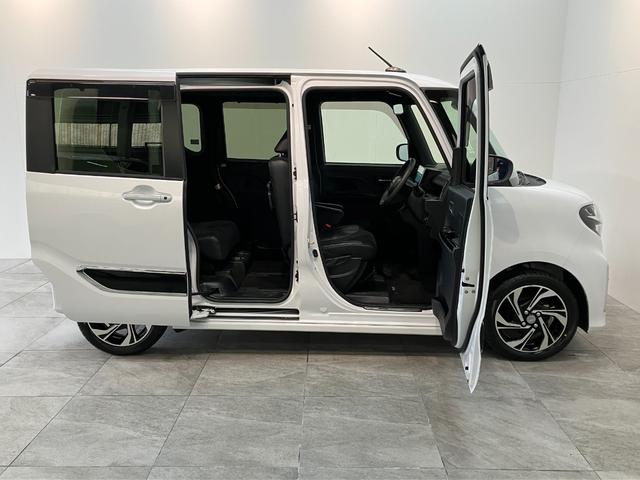 タントカスタムＲＳスタイルセレクション　９型ナビ　前後ドラレコ衝突被害軽減ブレーキ　コーナーセンサー　ターボ　９型フルセグナビ　Ｂｌｕｅｔｏｏｔｈ　ＤＶＤ再生　ＵＳＢ　Ｂカメラ　前後ドラレコ　両側電動スライドＤ　前席シートヒーター　レーダークルーズコントロール（滋賀県）の中古車