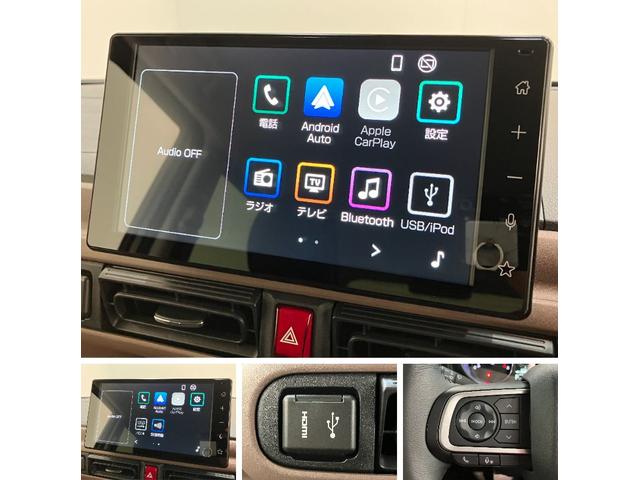 ムーヴキャンバスセオリーＧ　９型ディスプレイオーディオ　バックカメラ衝突被害軽減ブレーキ　コーナーセンサー　９型ディスプレイオーディオ　フルセグ　Ｂｌｕｅｔｏｏｔｈ　ＵＳＢ　バックカメラ　両側電動スライドドア　前席シートヒーター　ＬＥＤ　ワイヤレス充電器　エコアイドル（滋賀県）の中古車
