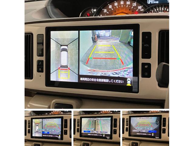 ムーヴキャンバスＧメイクアップＶＳ　ＳＡ３　８型ナビ　Ｐカメラ　前後ドラレコ衝突被害軽減ブレーキ　８型フルセグナビ　パノラマカメラ　ＤＶＤ再生　Ｂｌｕｅｔｏｏｔｈ　ＵＳＢ　前後ドラレコ　ＥＴＣ　両側電動スライドドア　ＬＥＤ　オートライト　オートエアコン　シートヒーター（滋賀県）の中古車