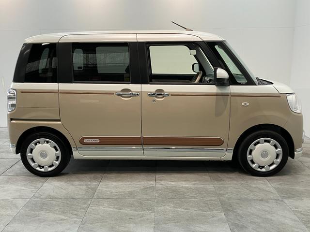 ムーヴキャンバスＧメイクアップＶＳ　ＳＡ３　８型ナビ　Ｐカメラ　前後ドラレコ衝突被害軽減ブレーキ　８型フルセグナビ　パノラマカメラ　ＤＶＤ再生　Ｂｌｕｅｔｏｏｔｈ　ＵＳＢ　前後ドラレコ　ＥＴＣ　両側電動スライドドア　ＬＥＤ　オートライト　オートエアコン　シートヒーター（滋賀県）の中古車