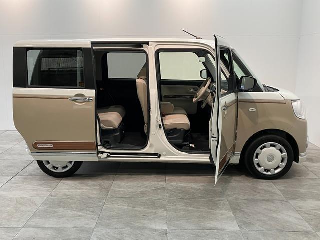 ムーヴキャンバスＧメイクアップＶＳ　ＳＡ３　８型ナビ　Ｐカメラ　前後ドラレコ衝突被害軽減ブレーキ　８型フルセグナビ　パノラマカメラ　ＤＶＤ再生　Ｂｌｕｅｔｏｏｔｈ　ＵＳＢ　前後ドラレコ　ＥＴＣ　両側電動スライドドア　ＬＥＤ　オートライト　オートエアコン　シートヒーター（滋賀県）の中古車