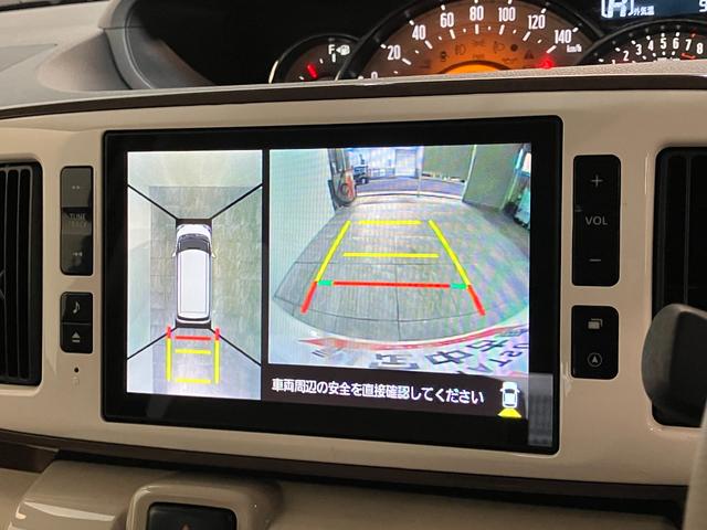 ムーヴキャンバスＧメイクアップＶＳ　ＳＡ３　８型ナビ　Ｐカメラ　前後ドラレコ衝突被害軽減ブレーキ　８型フルセグナビ　パノラマカメラ　ＤＶＤ再生　Ｂｌｕｅｔｏｏｔｈ　ＵＳＢ　前後ドラレコ　ＥＴＣ　両側電動スライドドア　ＬＥＤ　オートライト　オートエアコン　シートヒーター（滋賀県）の中古車