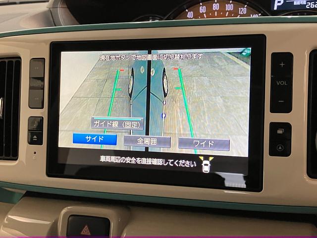 ムーヴキャンバスＧメイクアップＳＡ３　８型ナビ　初音ミクリミテッドＰＫＧ衝突被害軽減ブレーキ　８型フルセグナビ　パノラマカメラ　ＤＶＤ再生　Ｂｌｕｅｔｏｏｔｈ　ＵＳＢ　ドラレコ　ＥＴＣ　ＬＥＤヘッドライト　オートライト　オートエアコン　スマートキー　エコアイドル（滋賀県）の中古車