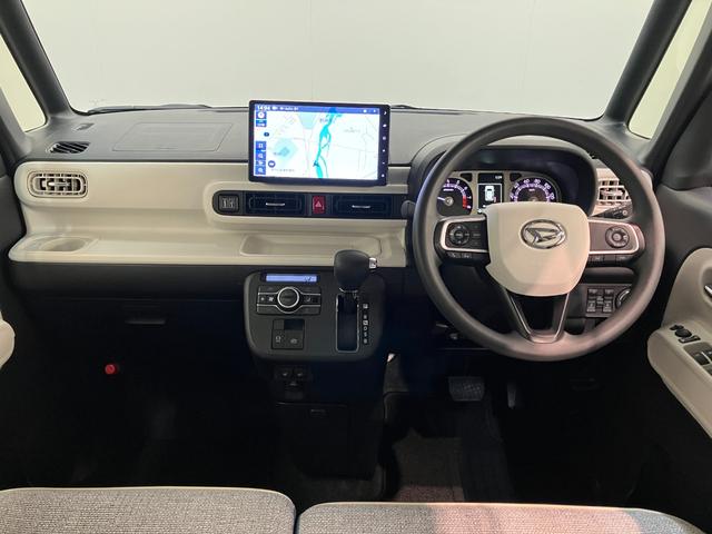 ムーヴキャンバスストライプスＧターボ　１０型ナビ　バックカメラ　前後ドラレコ衝突被害軽減ブレーキ　コーナーセンサー　１０型フルセグナビ　Ｂカメラ　ＤＶＤ　Ｂｌｕｅｔｏｏｔｈ　ＵＳＢ　ドラレコ　ＥＴＣ　前席シートヒーター　両側電動スライド　ＬＥＤ　レーダークルーズコントロール（滋賀県）の中古車