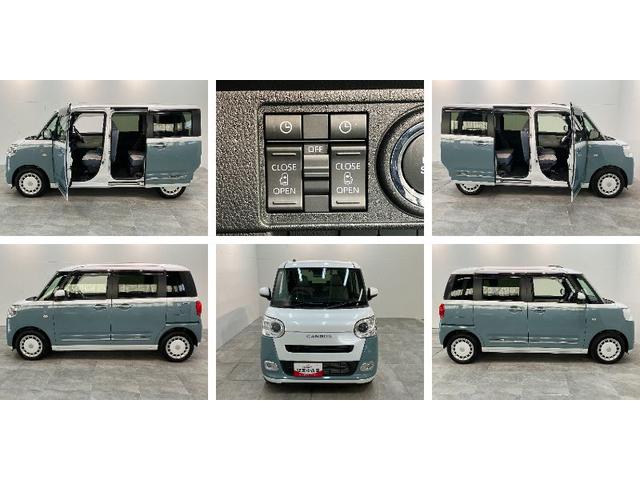 ムーヴキャンバスストライプスＧターボ　１０型ナビ　バックカメラ　前後ドラレコ衝突被害軽減ブレーキ　コーナーセンサー　１０型フルセグナビ　Ｂカメラ　ＤＶＤ　Ｂｌｕｅｔｏｏｔｈ　ＵＳＢ　ドラレコ　ＥＴＣ　前席シートヒーター　両側電動スライド　ＬＥＤ　レーダークルーズコントロール（滋賀県）の中古車