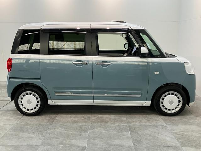 ムーヴキャンバスストライプスＧターボ　１０型ナビ　バックカメラ　前後ドラレコ衝突被害軽減ブレーキ　コーナーセンサー　１０型フルセグナビ　Ｂカメラ　ＤＶＤ　Ｂｌｕｅｔｏｏｔｈ　ＵＳＢ　ドラレコ　ＥＴＣ　前席シートヒーター　両側電動スライド　ＬＥＤ　レーダークルーズコントロール（滋賀県）の中古車