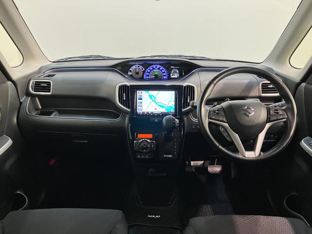 ソリオバンディットハイブリッドＳＶ　８型ナビ　パノラマカメラ　レーダークルコン衝突被害軽減ブレーキ　８型フルセグナビ　パノラマカメラ　ドラレコ　ＥＴＣ　ＤＶＤ　Ｂｌｕｅｔｏｏｔｈ　ＵＳＢ　シートヒーター　レーダークルーズコントロール　パドルシフト　左側電動スライド　スマートキー（滋賀県）の中古車