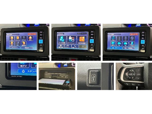 タントカスタムＸ　４ＷＤ　フルセグナビ　パノラマカメラ　車検整備付衝突被害軽減ブレーキ　コーナーセンサー　フルセグナビ　Ｂｌｕｅｔｏｏｔｈ　ＤＶＤ再生　ＵＳＢ　パノラマカメラ　両側電動スライドドア　前席シートヒーター　ＬＥＤ　スマートキー　エコアイドル　４ＷＤ（滋賀県）の中古車