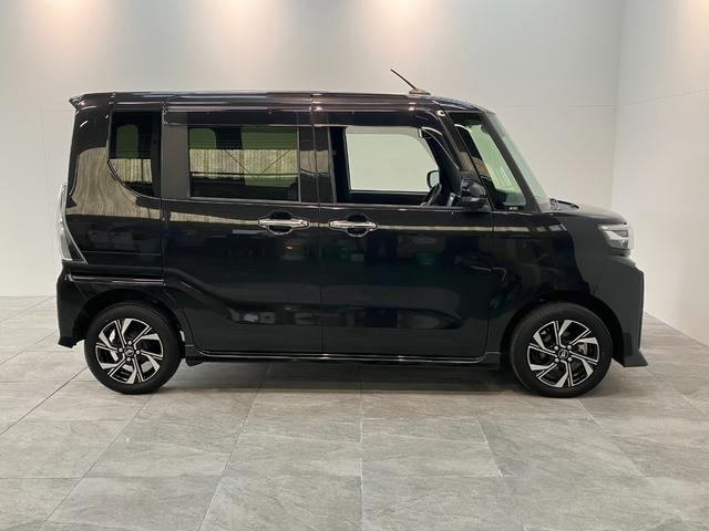 タントカスタムＸ　４ＷＤ　フルセグナビ　パノラマカメラ　車検整備付衝突被害軽減ブレーキ　コーナーセンサー　フルセグナビ　Ｂｌｕｅｔｏｏｔｈ　ＤＶＤ再生　ＵＳＢ　パノラマカメラ　両側電動スライドドア　前席シートヒーター　ＬＥＤ　スマートキー　エコアイドル　４ＷＤ（滋賀県）の中古車