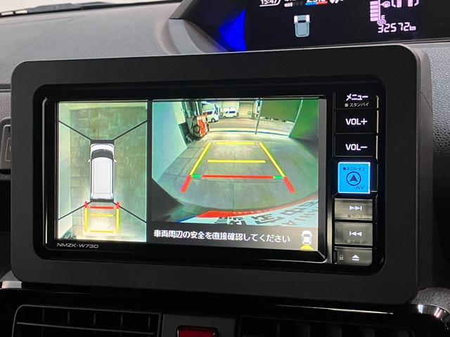 タントカスタムＸ　４ＷＤ　フルセグナビ　パノラマカメラ　車検整備付衝突被害軽減ブレーキ　コーナーセンサー　フルセグナビ　Ｂｌｕｅｔｏｏｔｈ　ＤＶＤ再生　ＵＳＢ　パノラマカメラ　両側電動スライドドア　前席シートヒーター　ＬＥＤ　スマートキー　エコアイドル　４ＷＤ（滋賀県）の中古車