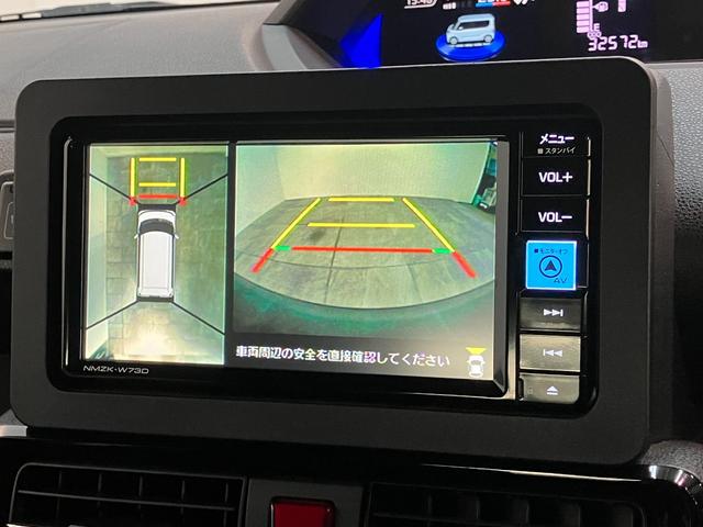 タントカスタムＸ　４ＷＤ　フルセグナビ　パノラマカメラ　車検整備付衝突被害軽減ブレーキ　コーナーセンサー　フルセグナビ　Ｂｌｕｅｔｏｏｔｈ　ＤＶＤ再生　ＵＳＢ　パノラマカメラ　両側電動スライドドア　前席シートヒーター　ＬＥＤ　スマートキー　エコアイドル　４ＷＤ（滋賀県）の中古車