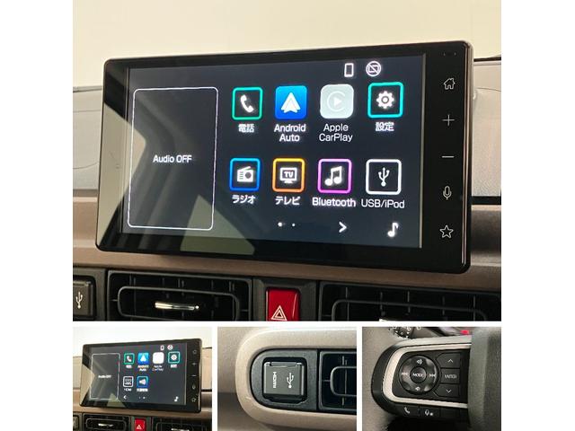 ムーヴキャンバスセオリーＧ　９型ディスプレイオーディオ　両側電動スライドドア衝突被害軽減ブレーキ　コーナーセンサー　９型ディスプレイオーディオ　フルセグ　Ｂｌｕｅｔｏｏｔｈ　ＵＳＢ　バックカメラ　両側電動スライドドア　前席シートヒーター　ＬＥＤ　ワイヤレス充電器　エコアイドル（滋賀県）の中古車