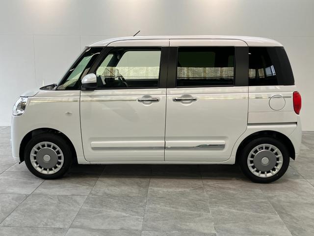 ムーヴキャンバスセオリーＧ　９型ディスプレイオーディオ　両側電動スライドドア衝突被害軽減ブレーキ　コーナーセンサー　９型ディスプレイオーディオ　フルセグ　Ｂｌｕｅｔｏｏｔｈ　ＵＳＢ　バックカメラ　両側電動スライドドア　前席シートヒーター　ＬＥＤ　ワイヤレス充電器　エコアイドル（滋賀県）の中古車