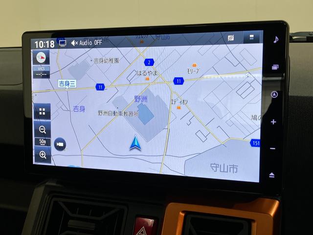 タフトＧターボ　４ＷＤ　１０型ナビ　パノラマカメラ　前後ドラレコ衝突被害軽減ブレーキ　コーナーセンサー　１０型フルセグナビ　パノラマカメラ　ＤＶＤ　Ｂｌｕｅｔｏｏｔｈ　ＵＳＢ　前後ドラレコ　前席シートヒーター　ＬＥＤ　レーダークルーズコントロール　ターボ　４ＷＤ（滋賀県）の中古車