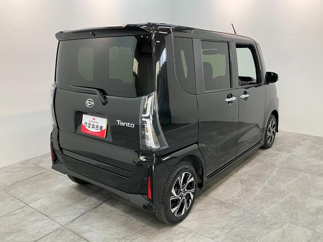 タントカスタムＸ　９型ディスプレイオーディオ　届出済未使用車衝突被害軽減ブレーキ　コーナーセンサー　９型ディスプレイオーディオ　フルセグ　Ｂｌｕｅｔｏｏｔｈ　ＵＳＢ　バックカメラ　両側電動スライドドア　前席シートヒーター　ＬＥＤ　スマートキー　エコアイドル（滋賀県）の中古車