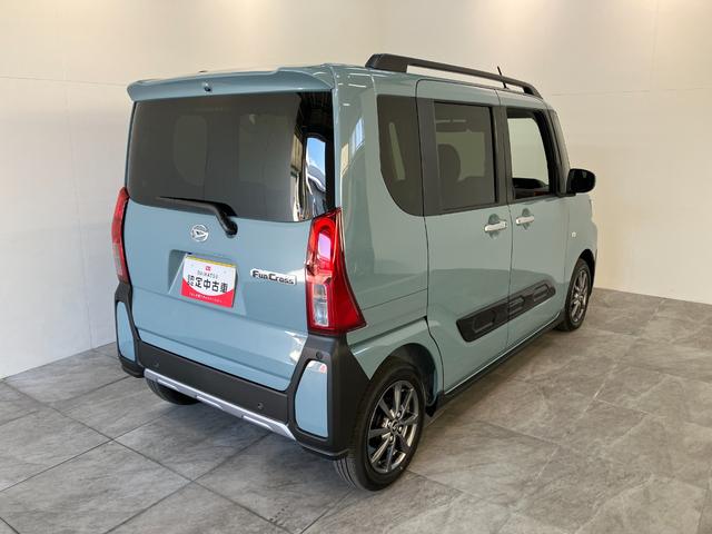 タントファンクロス　９型ディスプレイオーディオ　届出済未使用車衝突被害軽減ブレーキ　コーナーセンサー　９型ディスプレイオーディオ　フルセグ　Ｂｌｕｅｔｏｏｔｈ　ＵＳＢ　バックカメラ　両側電動スライドドア　前席シートヒーター　ＬＥＤ　スマートキー　エコアイドル（滋賀県）の中古車